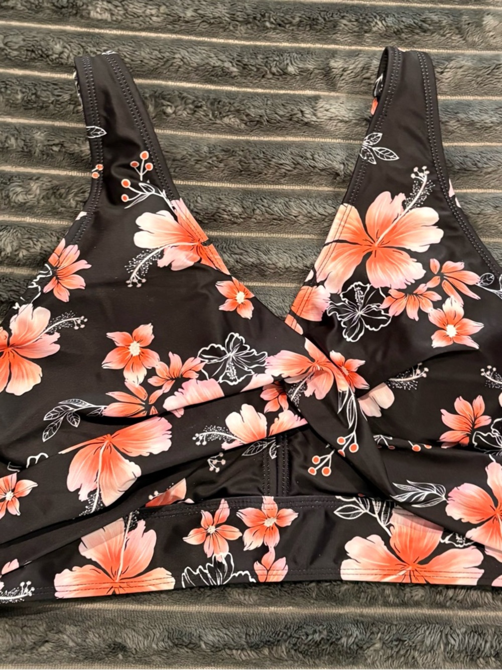 Floral Twist Front 2 Piece Swimsuit